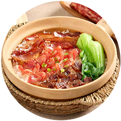 腊味三绝煲仔饭