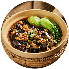 酱烧茄子煲仔饭